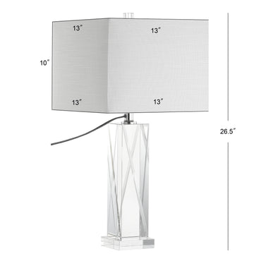 Sullivan 26.5" Crystal LED Table Lamp - JONATHAN Y